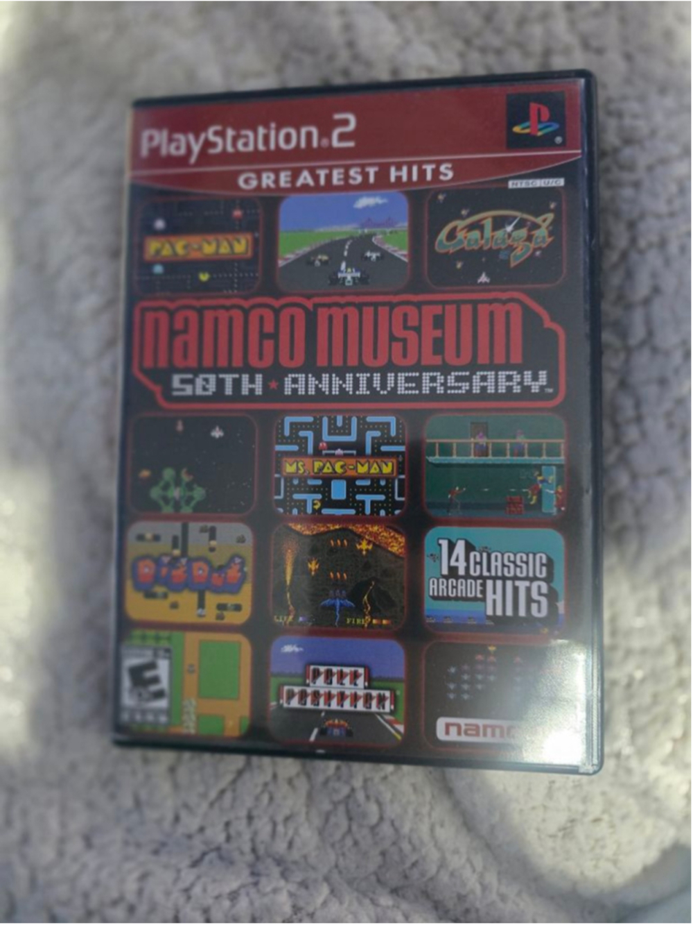 Namco Museum 50th Anniversary PS2 Video Game One Size Black Red